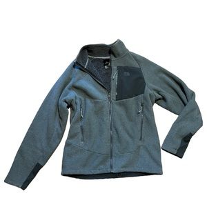 Mens gray full zip The North Face fleece size Medium